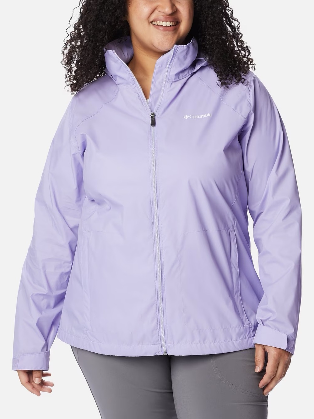 Columbia Lavender Waterproof Fleece Lined Jacket